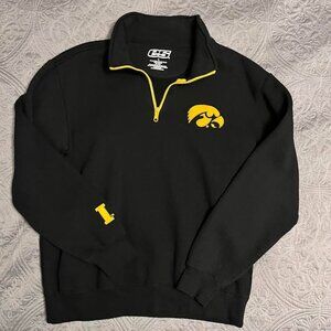 NWOT Authentic Iowa Long Sleeve Quarter Zip Sweatshirt / Size: L
